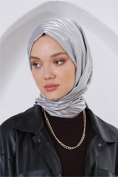 Loryan Floss Jacquard Zebra Gray Shawl