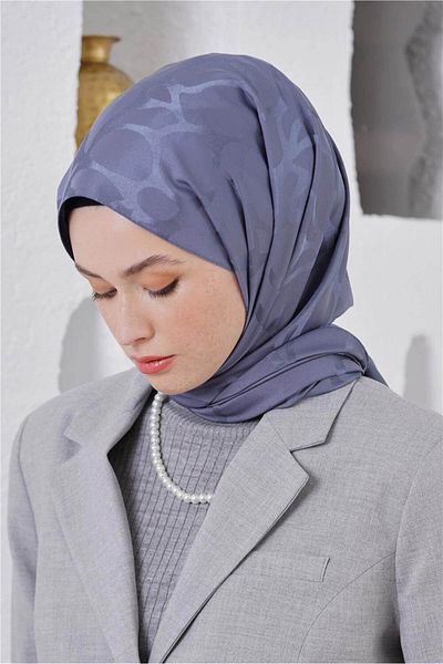 Loryan Scarf Jacquard Shawl - Stone Floss Jacquard Shawl 4312
