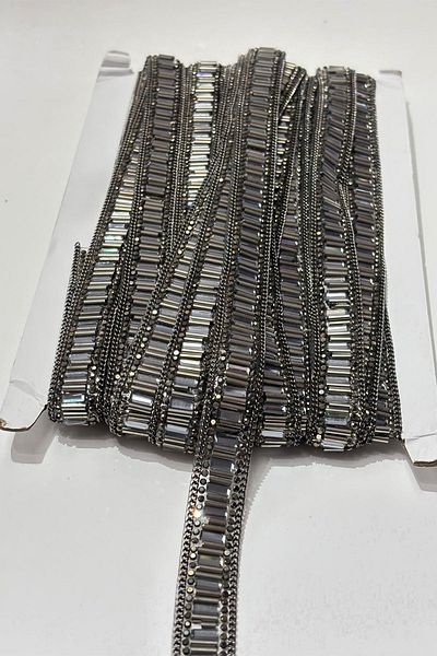 Hayalperest boncuk Pipe Beaded Iron-On Stripe Stone