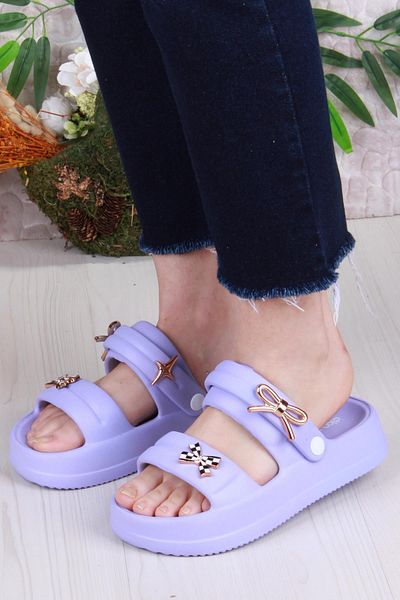 fort E458 Daily Beach Sea Pool Slippers Lightweight Comfortable Flexible Women's Slippers