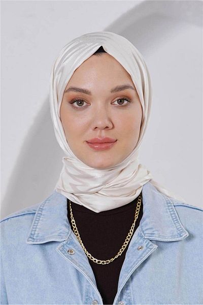 Loryan Floss Jacquard Zebra Beige Shawl