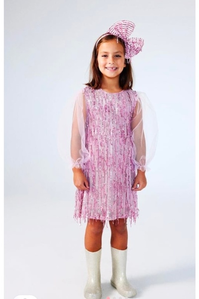 Elif Bebe Taçlı Çocuk Elbise