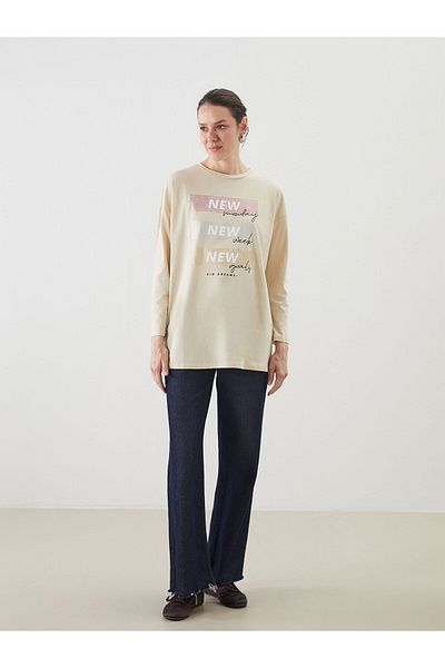 LC Waikiki Crew Neck Printed Women's Tunic