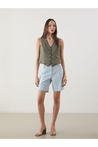 LC Waikiki Standard Fit Women's Jean Shorts