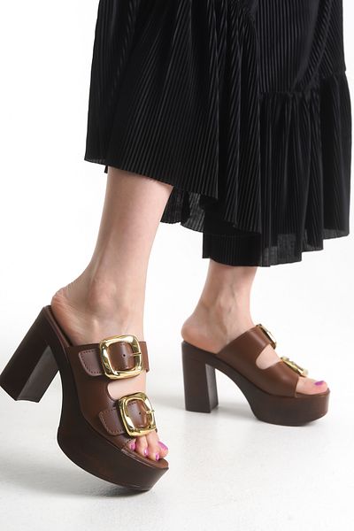 Liza Shoes Maria Women's Double Band Wedge Heel Slippers A003-K766