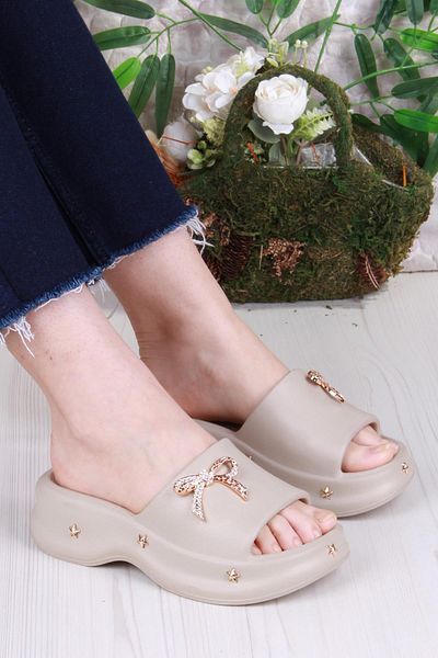 fort E461 Daily Beach Sea Pool Slippers Lightweight Comfortable Flexible Women's Slippers