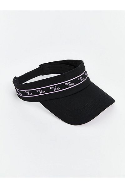 LC Waikiki Women's Visor Hat with Text Embroidery