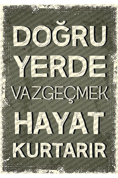 Ahşap Üzeri Canlı Anlamlı Sözler Baskısı Doğru Yer!