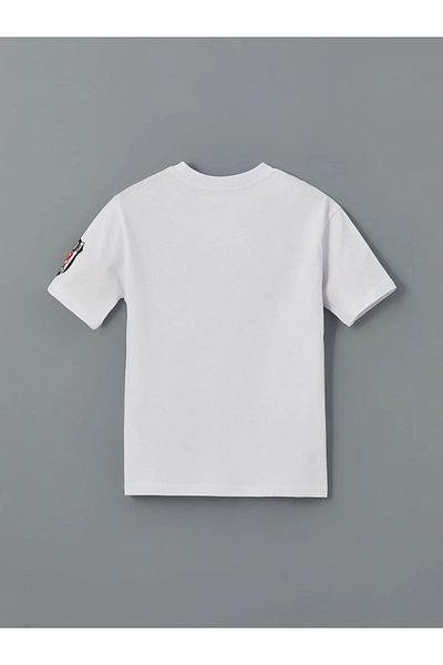 LC Waikiki Tricou și pantaloni scurți pentru băiat cu decolteu B-J-K- imprimat