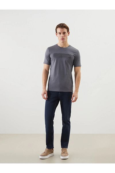 LC Waikiki Tricou pentru bărbați din bumbac pieptănat cu decolteu