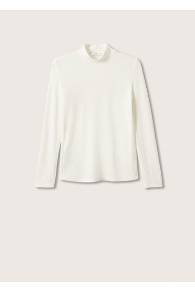MANGO Tricou de damă Off-White 27001298
