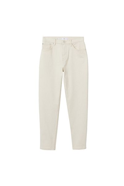 MANGO Women's Off-White Trousers - Model27000650