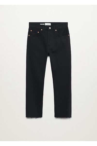 MANGO Black Denim Women's Pants17030591