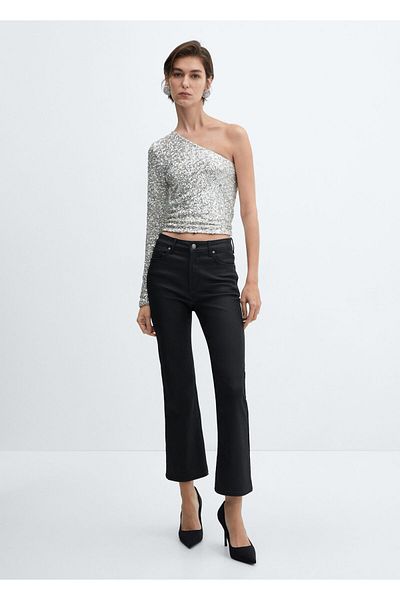 MANGO Woman Spanish long-legged short jeans