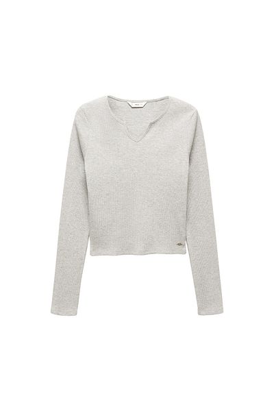 MANGO Tricou pentru fetiță gri metal 57004030