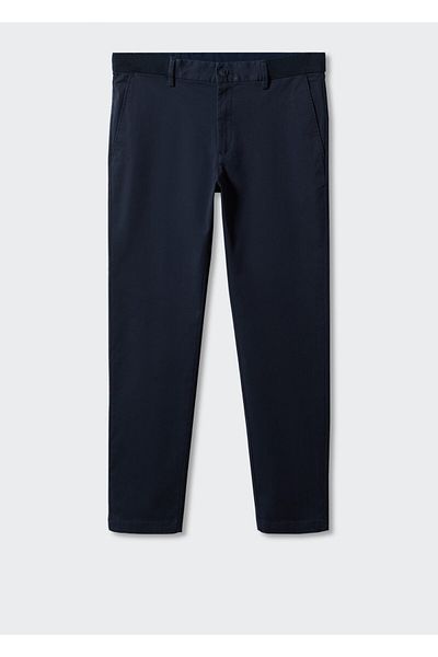 MANGO Man Men's Navy Blue Pants57040567