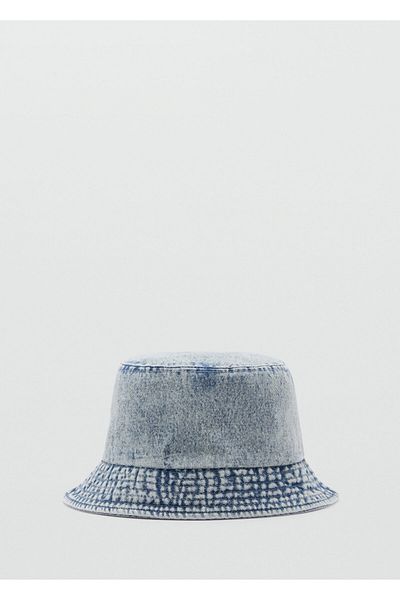 MANGO Woman Pălărie cu găleată din denim