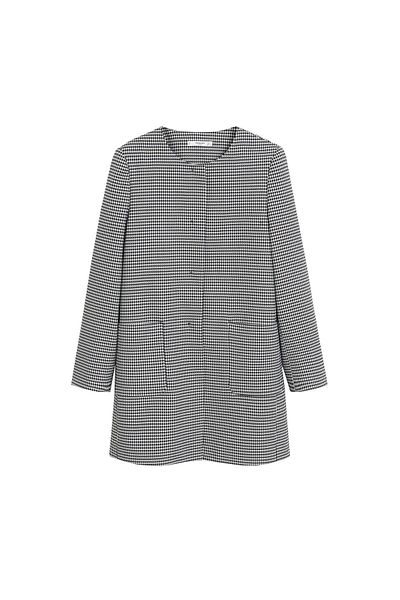 MANGO Woman Grauer Damenmantel 67994408