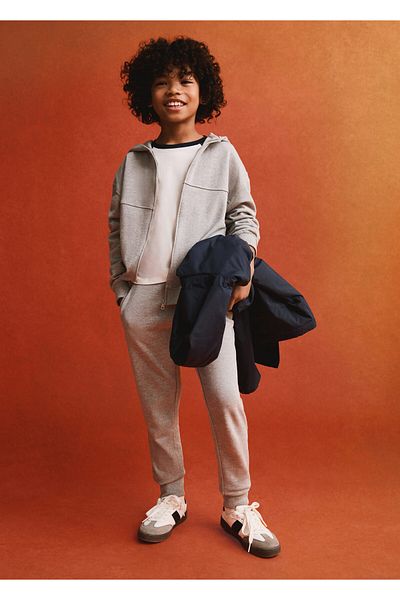 MANGO Boy's Metal Gray Trousers