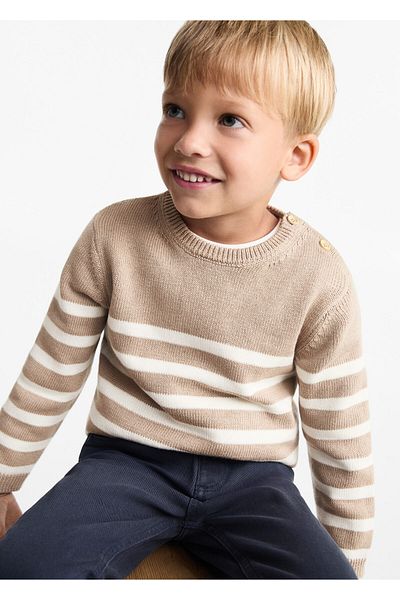 MANGO Woman Brauner Pullover für Babys
