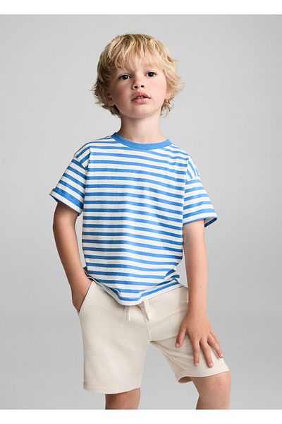 MANGO Tricou albastru electric pentru bebelusi