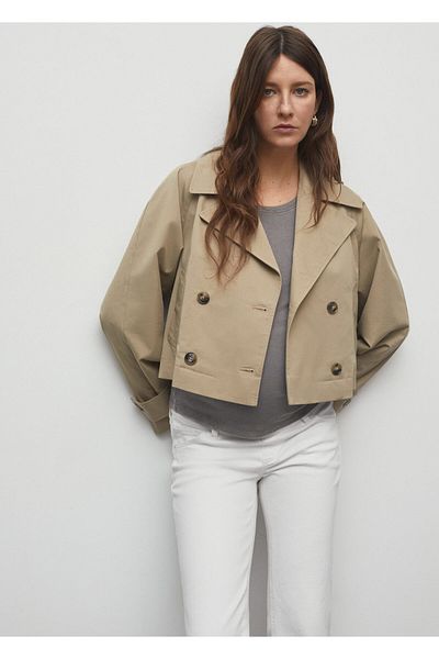 MANGO Blugi albi de damă 67000688