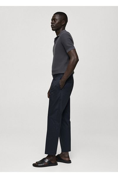 MANGO Ανδρικό παντελόνι Midnight Blue 77010571
