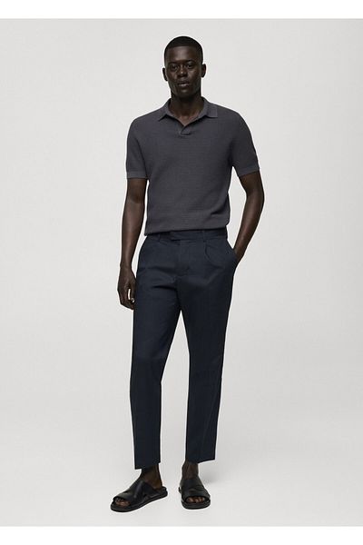 MANGO Ανδρικό παντελόνι Midnight Blue 77010571