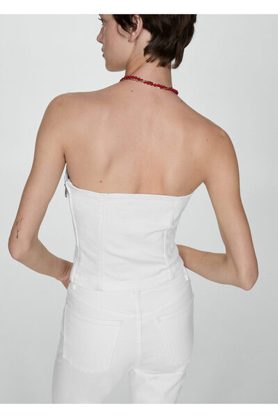MANGO Woman Kırık Beyaz Kadın Büstiyer 77050355