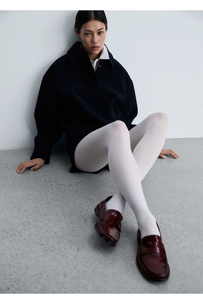 MANGO Woman Pantofi clasici de damă BORDEAUX 77013666