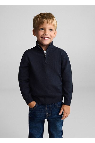 MANGO Marineblauer Pullover für Babys