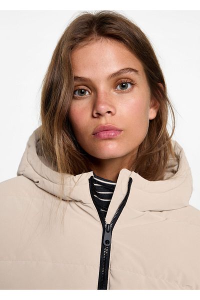 MANGO Beige Girl's Coat 77045630
