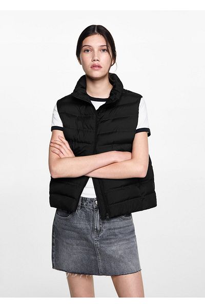 MANGO Woman Black Girl's Vest 77045631