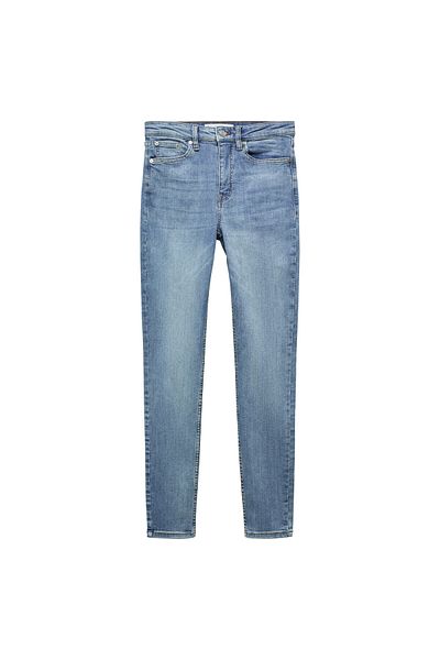 MANGO Woman Μπλε γυναικείο τζιν 67010288