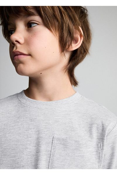 MANGO Boy's Metal Gray T-Shirt