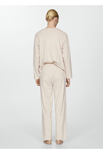 MANGO Woman Kırık Beyaz Kadın Pijama Altı 77090569
