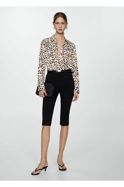 MANGO Woman Cămașă roz de damă 77093267