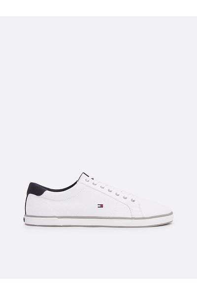 Tommy Hilfiger Weiße Herren FM0FM00596 100 H2285ARLOW 1D Sneakers Low Cut Weiß