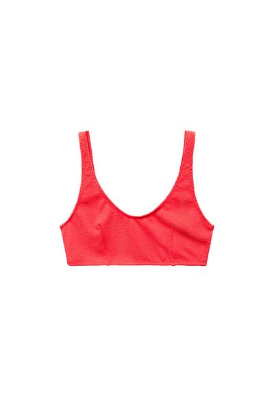 MANGO Red Women's Bustier 67006748