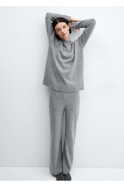 MANGO Top de pijama gri pentru femei ( 77089605 )