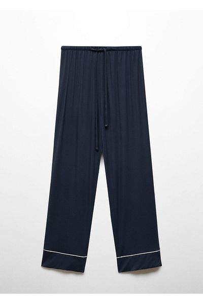 MANGO Navy Blue Women's Pajama Bottoms 67034020
