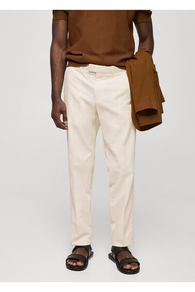 MANGO Woman Natürel Erkek Pantolon 77014438