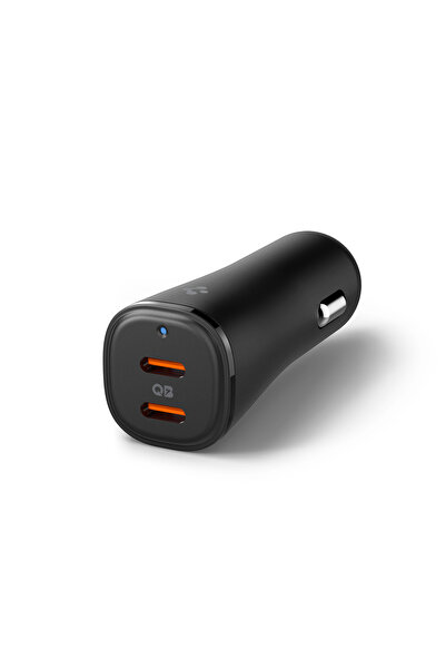 Spigen 50W USB-C 2 Port Araç içi Hızlı Şarj Aleti PPS Type-C PD 3.0 30W + 20W EV502 - ACP08523
