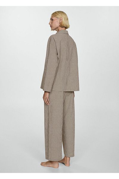 MANGO Woman Schokoladen-Pyjamahose für Damen 77043281