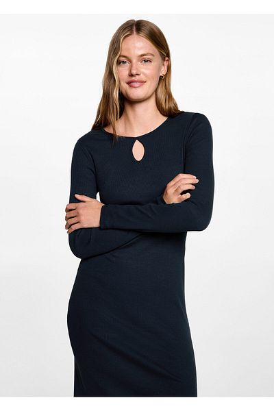 MANGO Navy Blue Girl's Dress 77074786