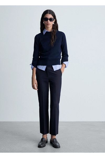 MANGO Pantaloni de damă bleumarin 77090642