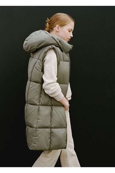 MANGO Khaki Girl's Vest 77055637