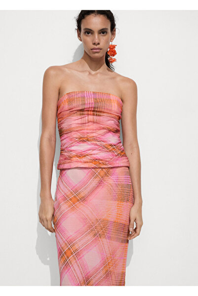 MANGO Orange Women's Bustier 77070383