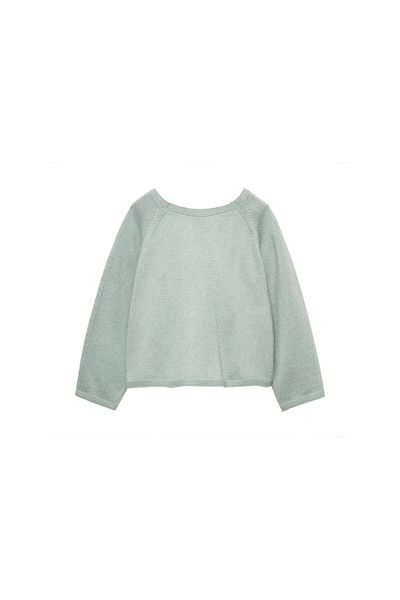 MANGO Unisex Baby Green Sweater