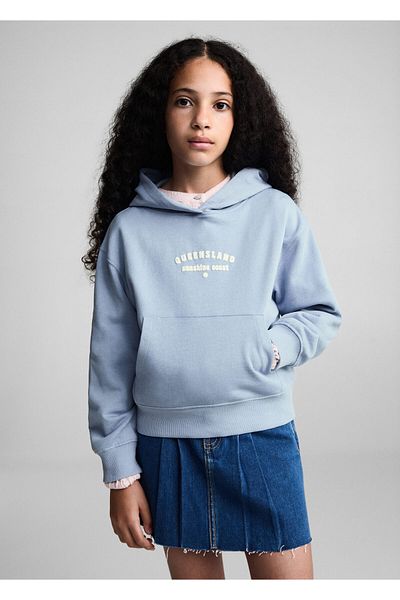 MANGO Woman Hanorac pentru fetiță albastru cer 77034775